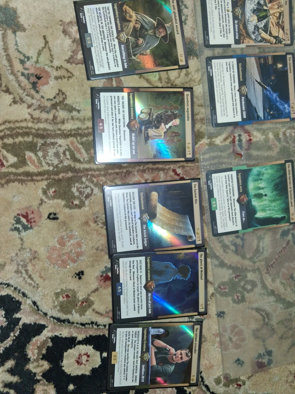 32 + 5 Holos Epstien Files Booster Cards